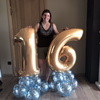 Cijfer op latex vrije ballonnen