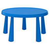 Junior pvc tafel blauw