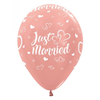Just married rose gold