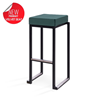 Kubo bar zwart met velvet green kussen