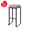 Kubo bar zwart met velvet pink kussen