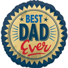 Nr. 733 Folie best dad ever 18 inch