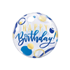 Nr. 73 Bubble blauw goud 22 inch