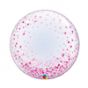 Nr.538 Personaliseerbare deco bubble roze confetti 22 inch