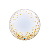 Nr.539 Personaliseerbare deco bubble confetti goud 22 inch