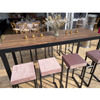 Flow Grande, aluminium zwart met roest blad