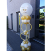 Pilaar met topballon gepersonaliseerd op staander
