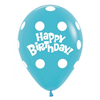 Happy Birthday  dots blauw