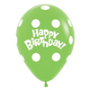 Happy Birthday  dots groen