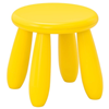 Junior pvc stoeltje geel