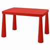 Junior pvc tafel rood