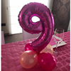 Klein cijfer op ballonnen