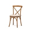 Crossback hout met kussen