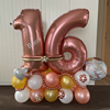 Balloncreatie met gepersonaliseerde cijfers