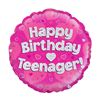 Nr.15 folie verjaardag teenager 18 inch