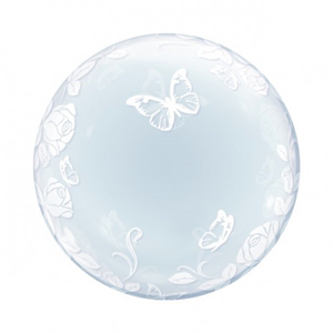 Nr.542 Personaliseerbare deco bubble vlinders 22 inch