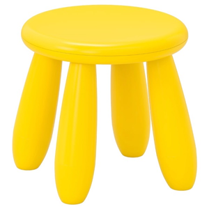 Junior pvc stoeltje geel / groen