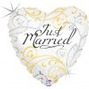 Nr.303 Folie just married  18 inch