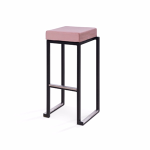 Kubo bar zwart met velvet pink kussen