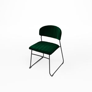 stoel groen velvet