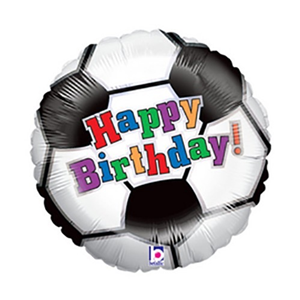 Nr.8 folie voetbal happy birthday 18 inch