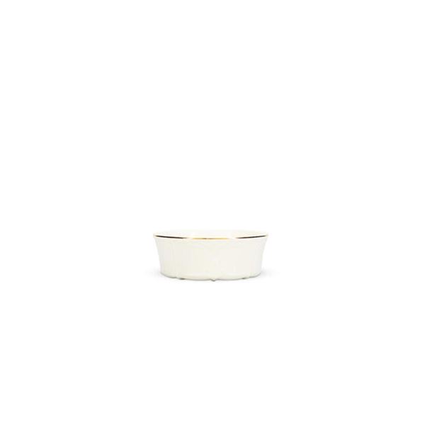 Vintage bowl met gouden rand 13 x 5 cm