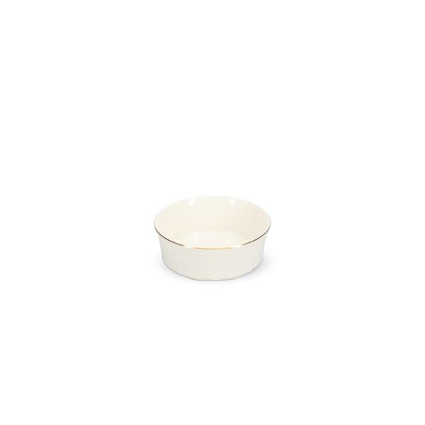Vintage bowl met gouden rand 13 x 5 cm