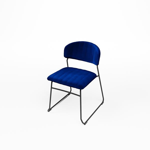 Stoel velvet blauw Stoel velvet blauw