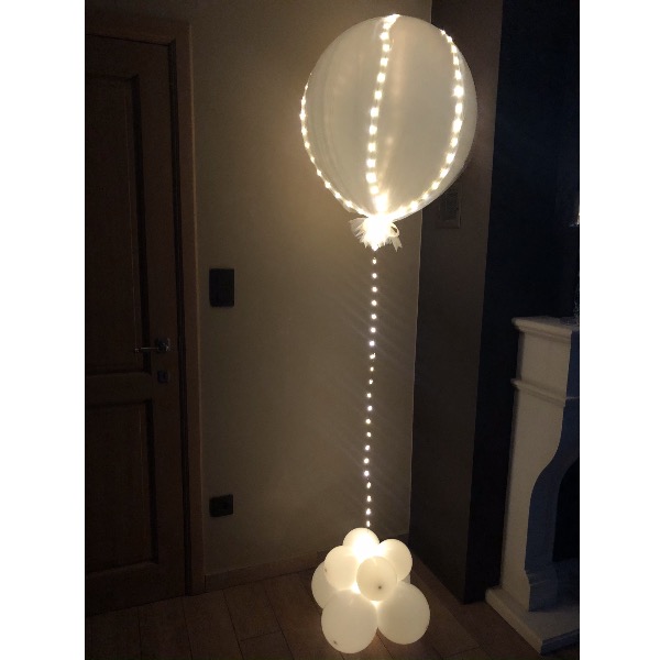 Ballon met tulle en led verlichting