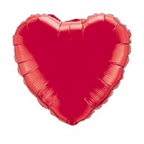 Nr.534 Folie rood hart 18 inch