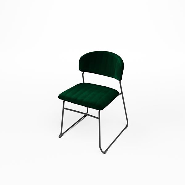 stoel groen velvet